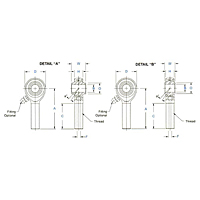 Item # GMM-3M-470, GMM-M & GMB-M Series Male Rod Ends, General Aviation ...